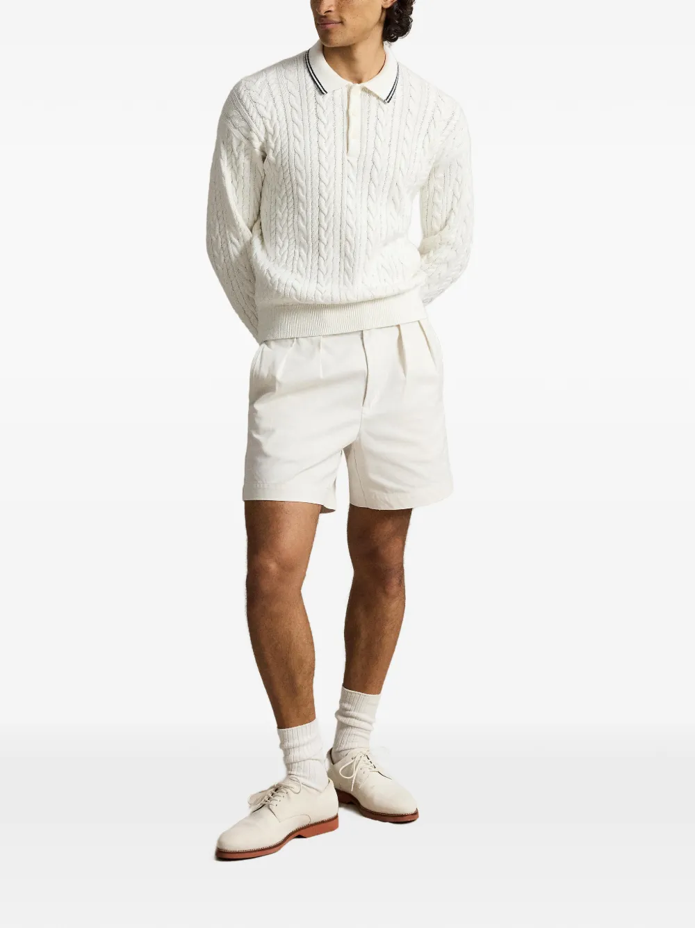 Polo Ralph Lauren Kabelgebreide polotrui Beige