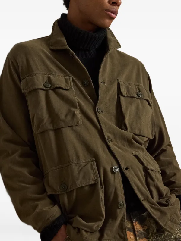 Polo Ralph Lauren multi-pocket button-up Military Jacket | Green