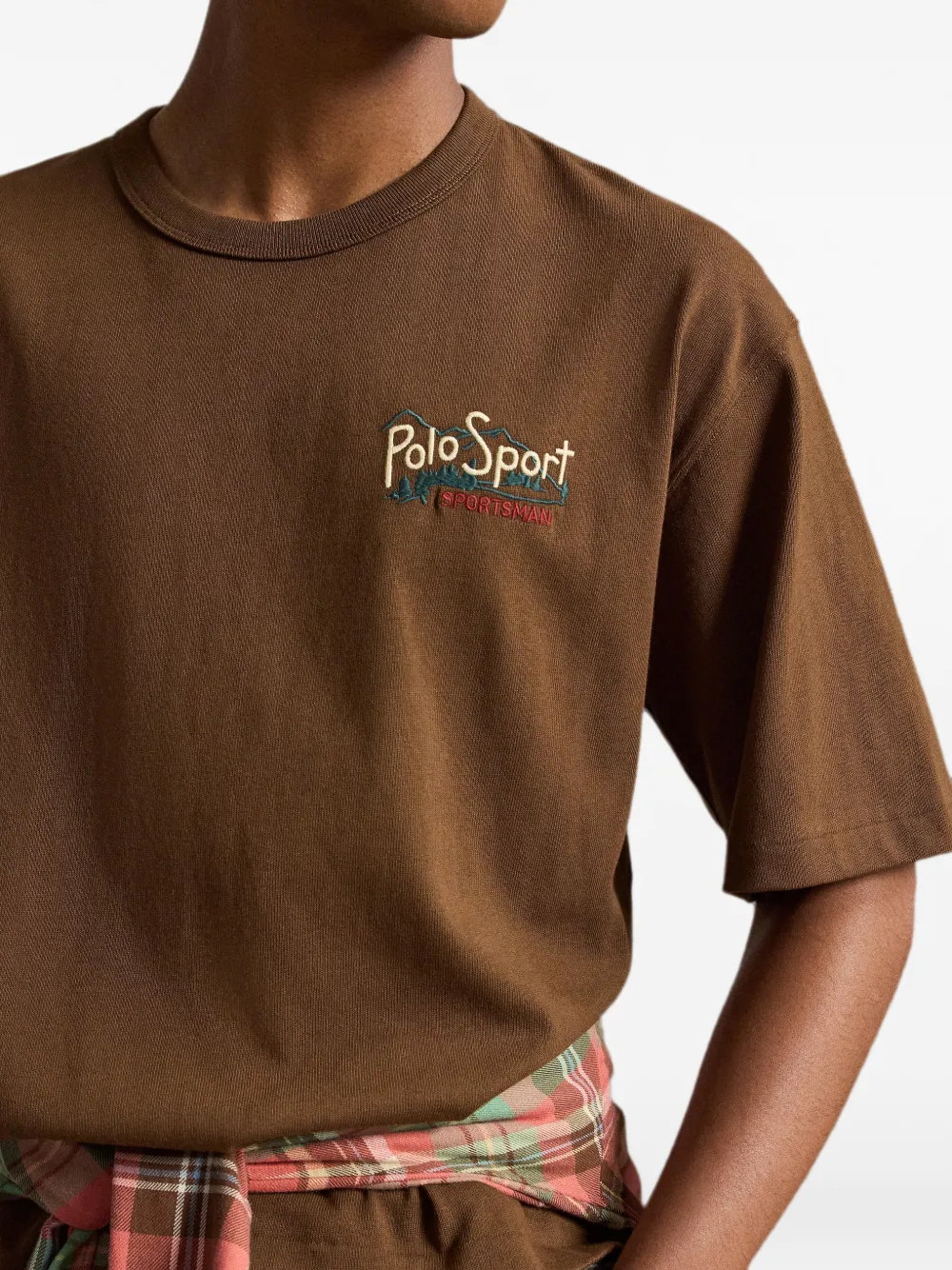 Polo Ralph Lauren Polo Sport T-shirt met geborduurd logo Bruin