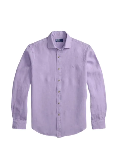 Polo Ralph Lauren Custom Fit Pony-embroidered linen shirt