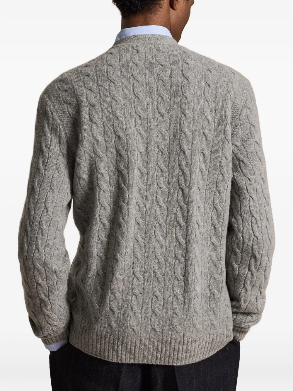 Polo Ralph Lauren Kabelgebreid vest van wol-kasjmier Grijs