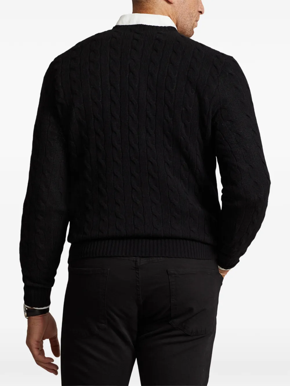 Polo Ralph Lauren Kabelgebreide trui Zwart