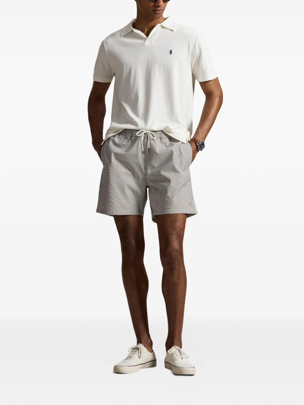 Polo Ralph Lauren Gestreepte zwembroek Bruin