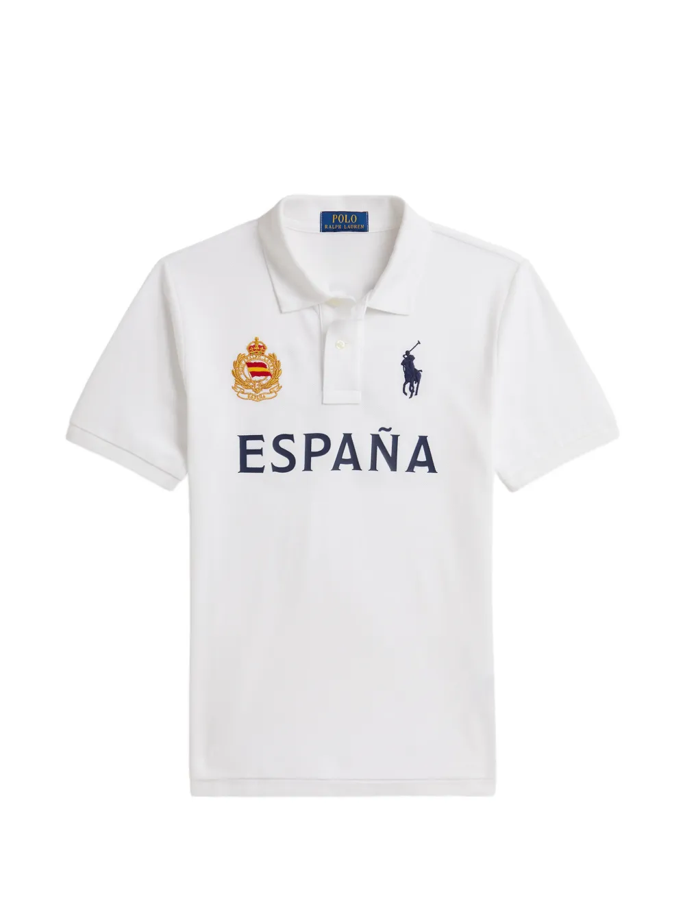 POLO RALPH LAUREN KIDS logo-embroidery polo shirt - White