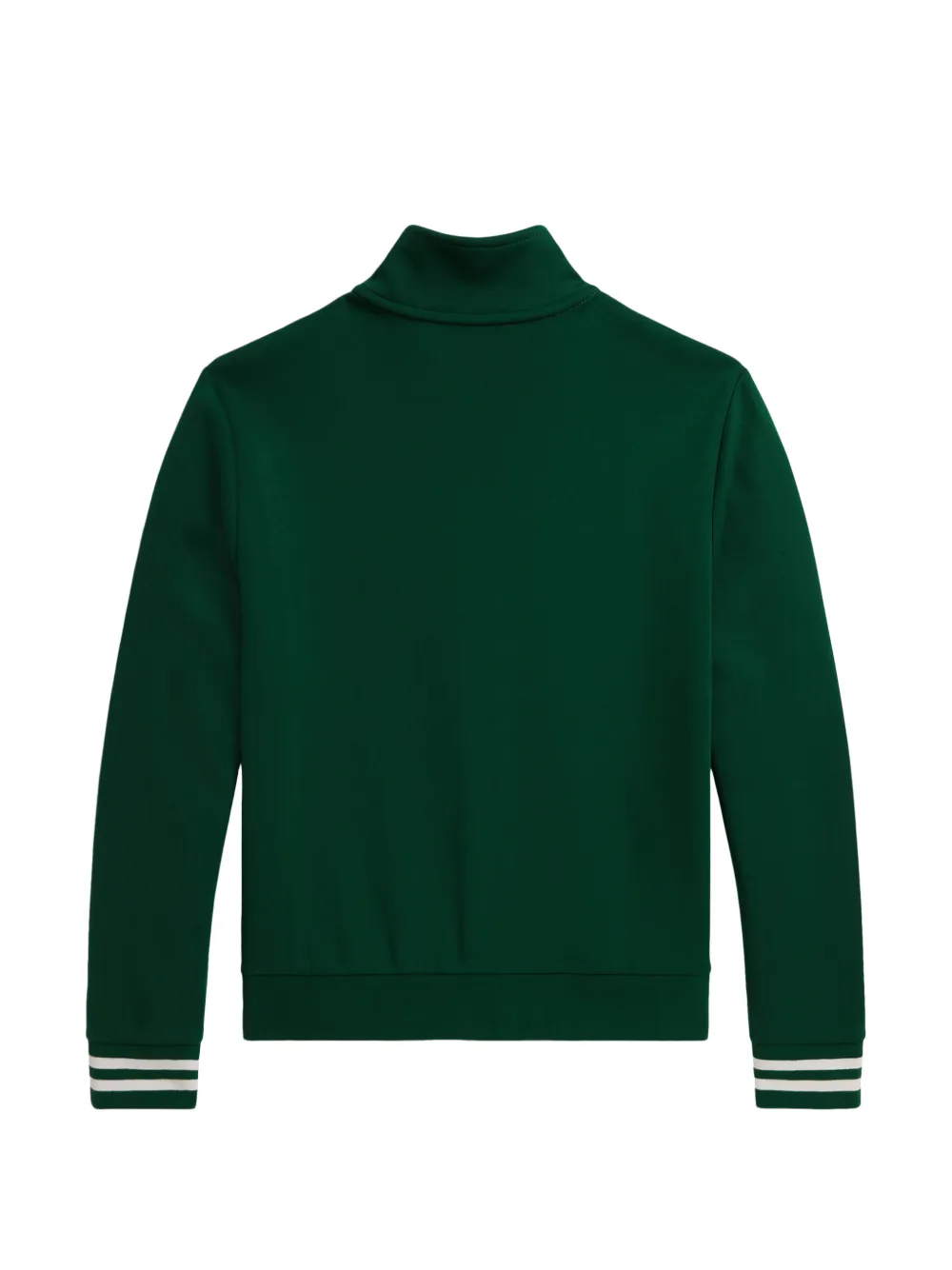 POLO RALPH LAUREN KIDS Sweater met geborduurd logo en gestreepte afwerking Groen