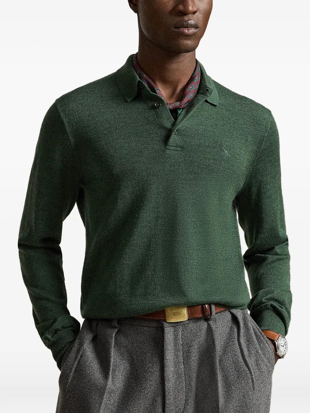 Polo Ralph Lauren Wollen trui met polokraag Groen