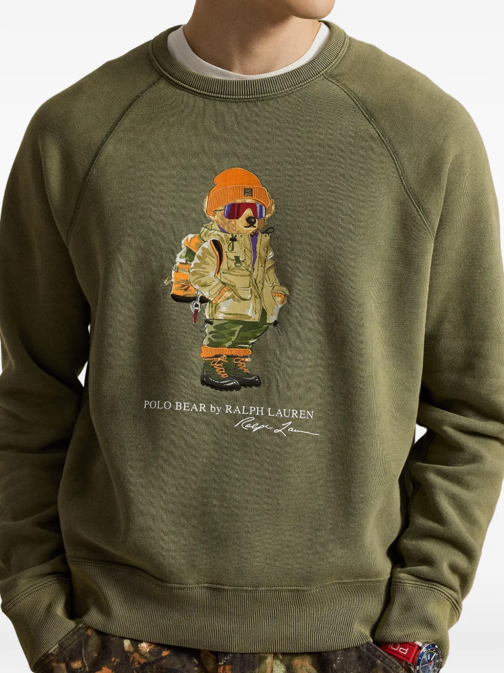 Polo Ralph Lauren Polo Bear sweater met raglanmouwen Groen