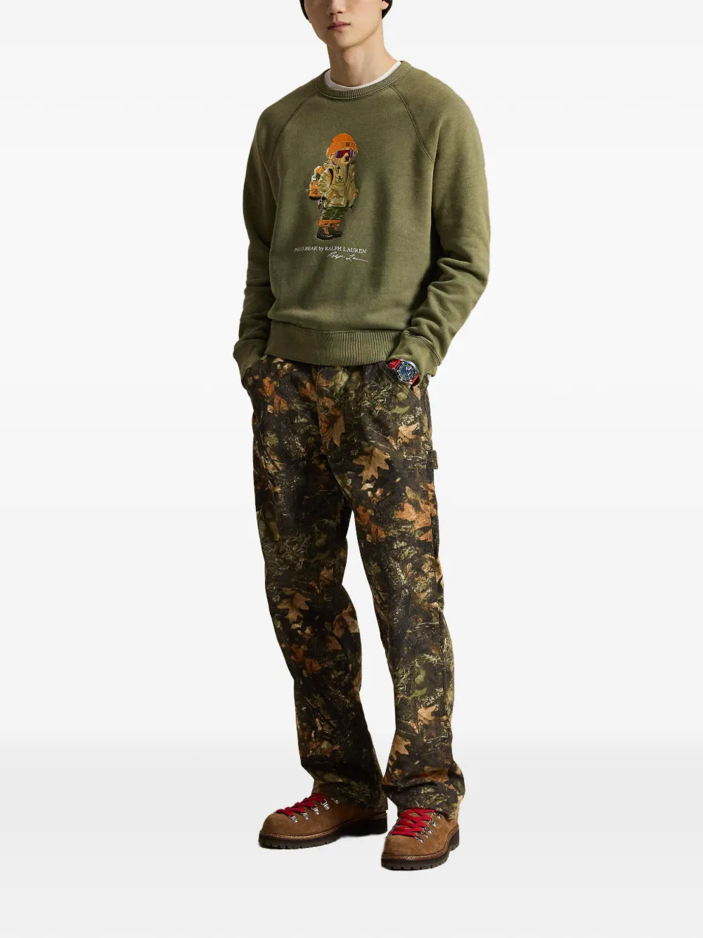 Polo Ralph Lauren Polo Bear sweater met raglanmouwen Groen