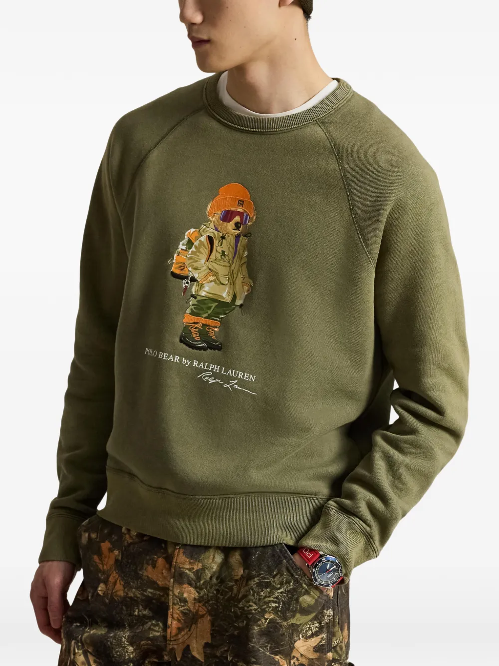 Polo Ralph Lauren Polo Bear sweater met raglanmouwen Groen