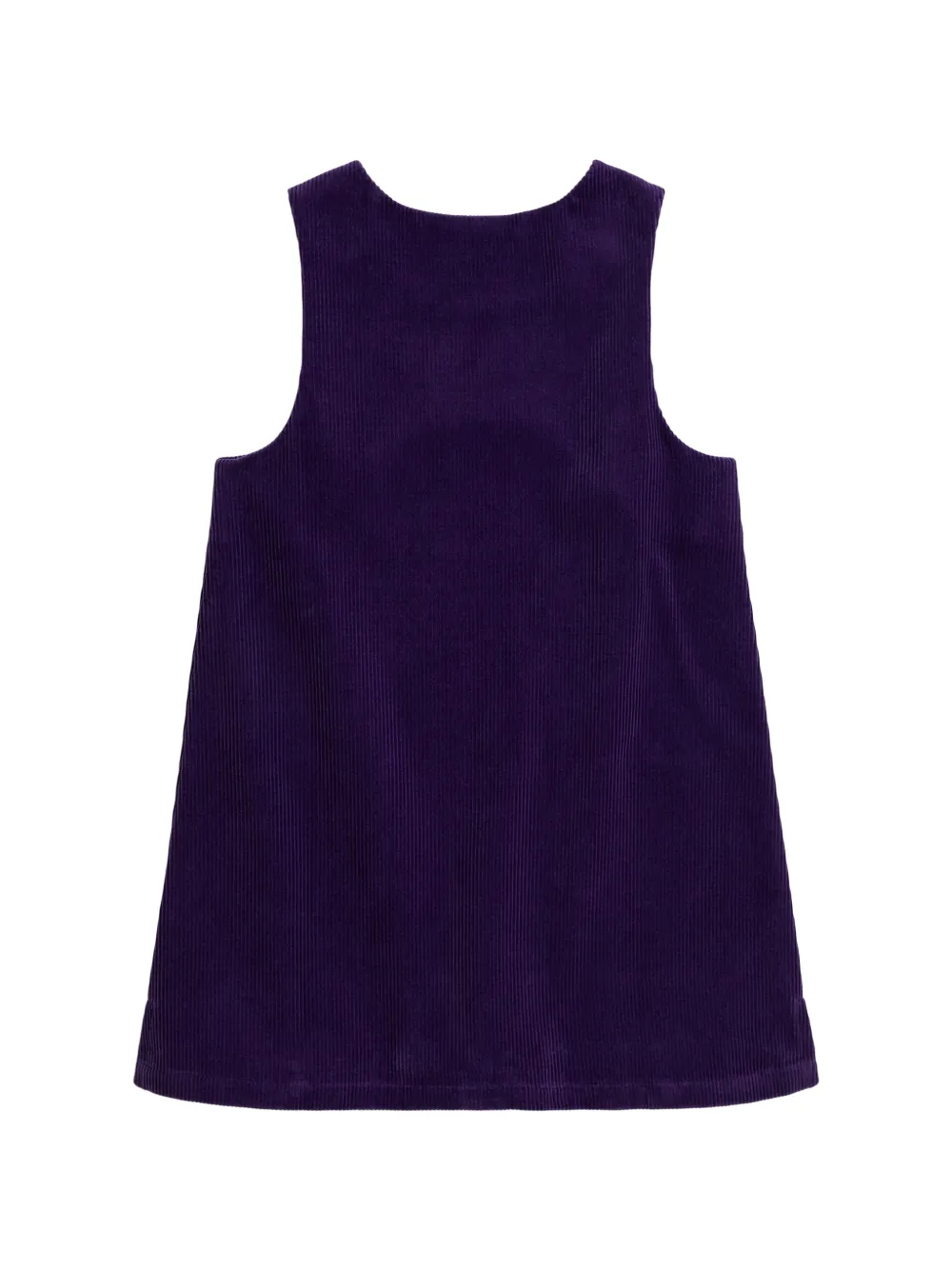 POLO RALPH LAUREN KIDS Polo Bear ribfluwelen jurk Paars