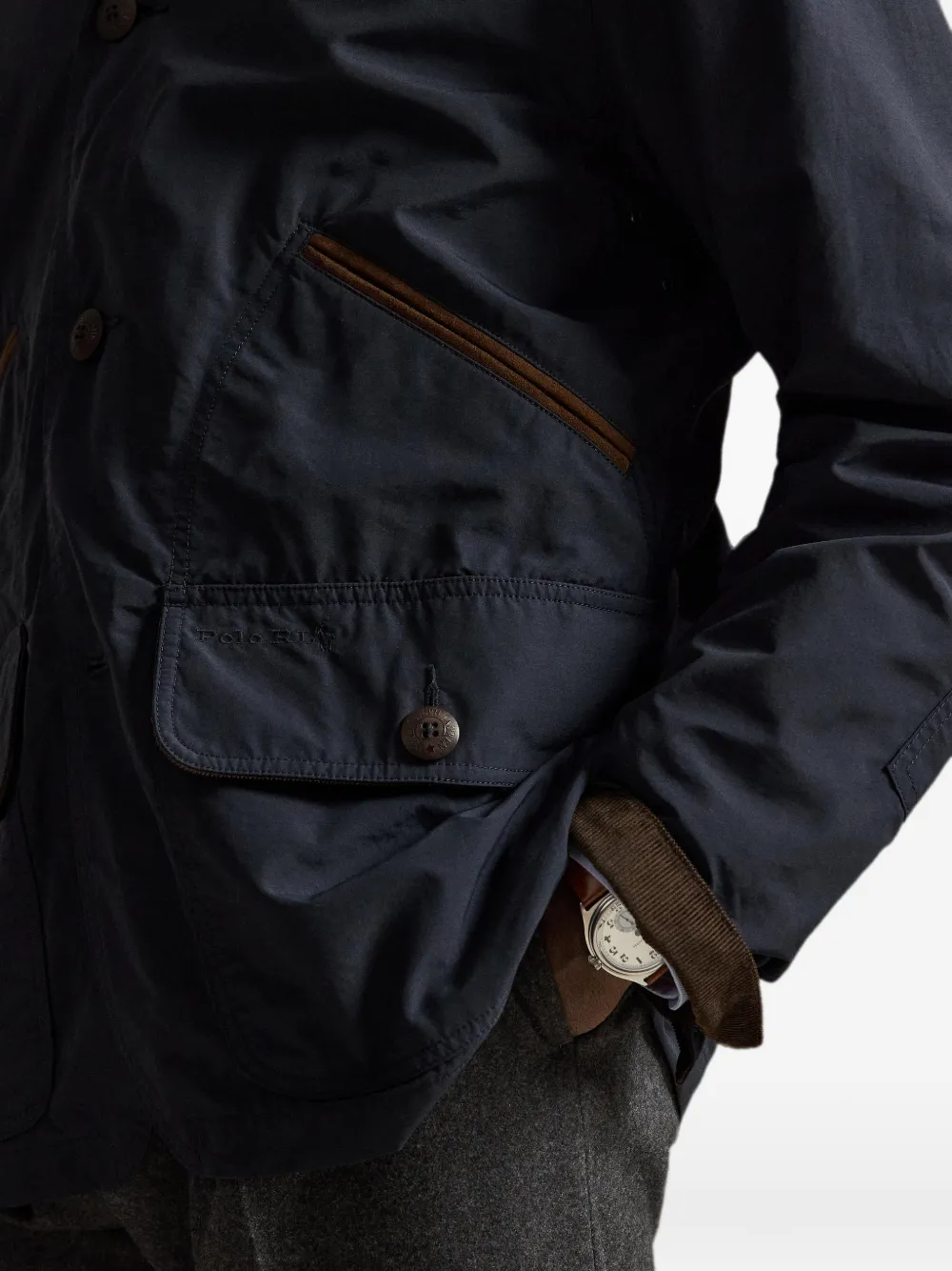 Polo Ralph Lauren Jack met ribfluwelen kraag Blauw
