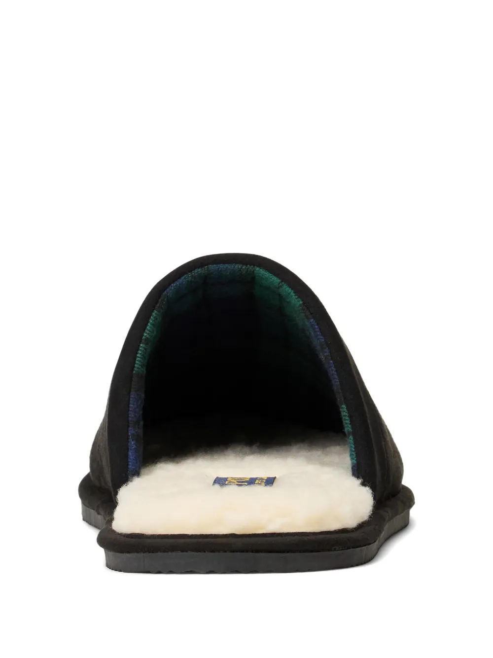 Polo Ralph Lauren embroidered-logo slippers Zwart