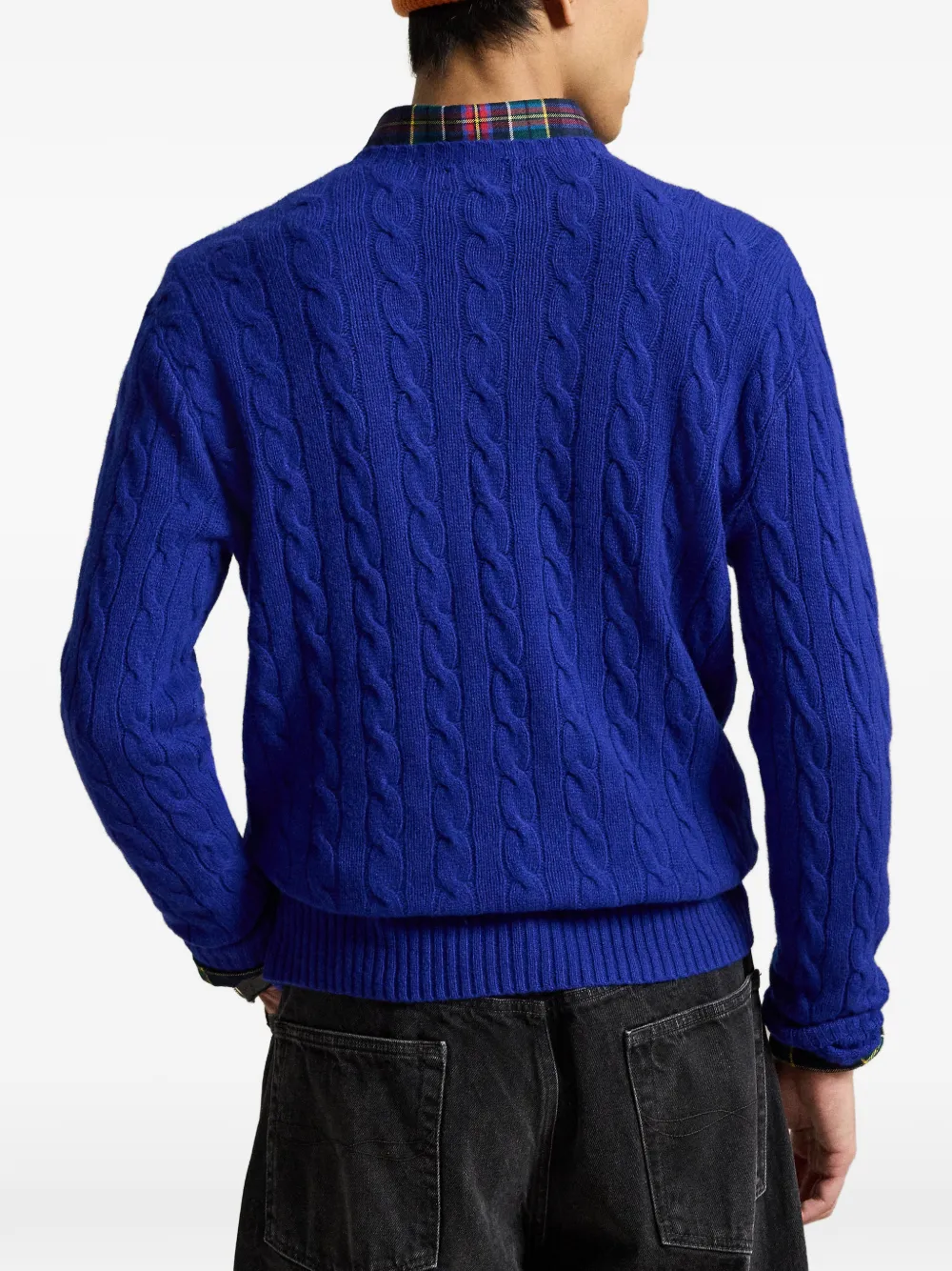 Polo Ralph Lauren Kabelgebreide trui van wol-kasjmier Blauw