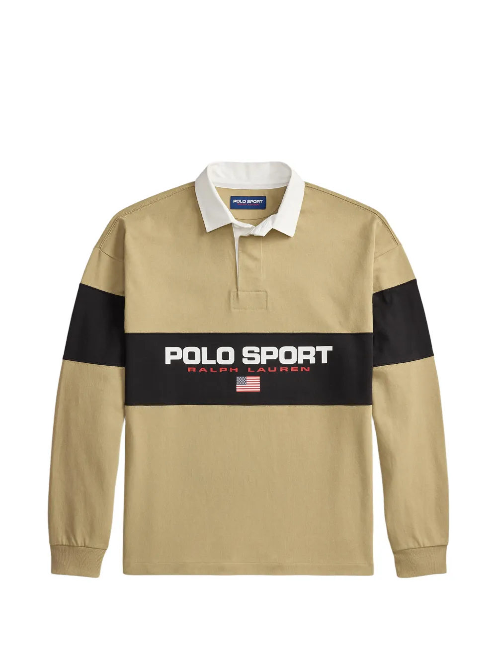 Polo Ralph Lauren Poloshirt in Colour-Block-Optik - Braun