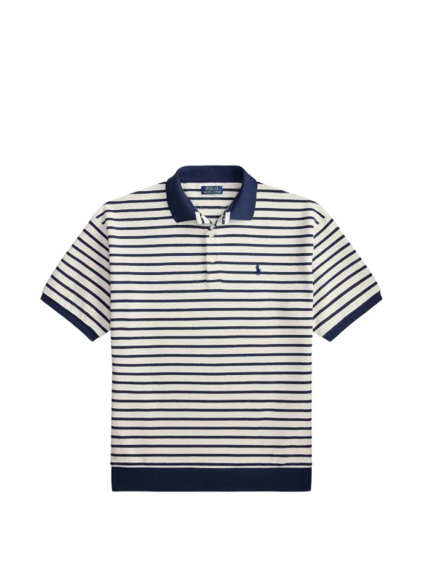 Polo Ralph Lauren ストライプポロシャツ L Polo Ralph Lauren ストライプ ポロシャツ | ニュートラル | FARFETCH JP