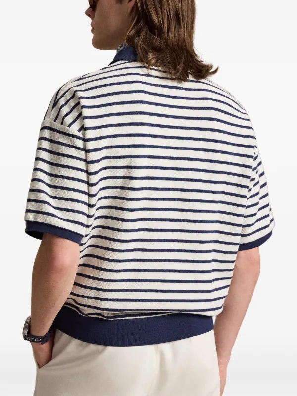 Polo Ralph Lauren ストライプポロシャツ L Polo Ralph Lauren ストライプ ポロシャツ | ニュートラル | FARFETCH JP