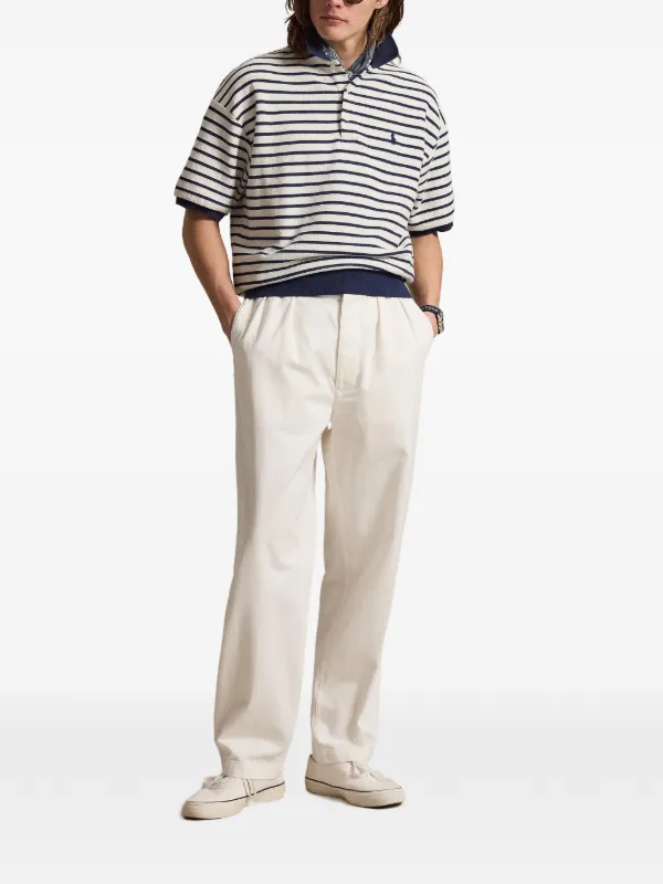 Polo Ralph Lauren ストライプポロシャツ L Polo Ralph Lauren ストライプ ポロシャツ | ニュートラル | FARFETCH JP