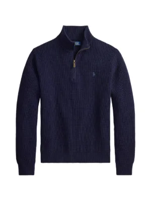 Polo Ralph Lauren zip-up Wool Jumper | Blue | FARFETCH