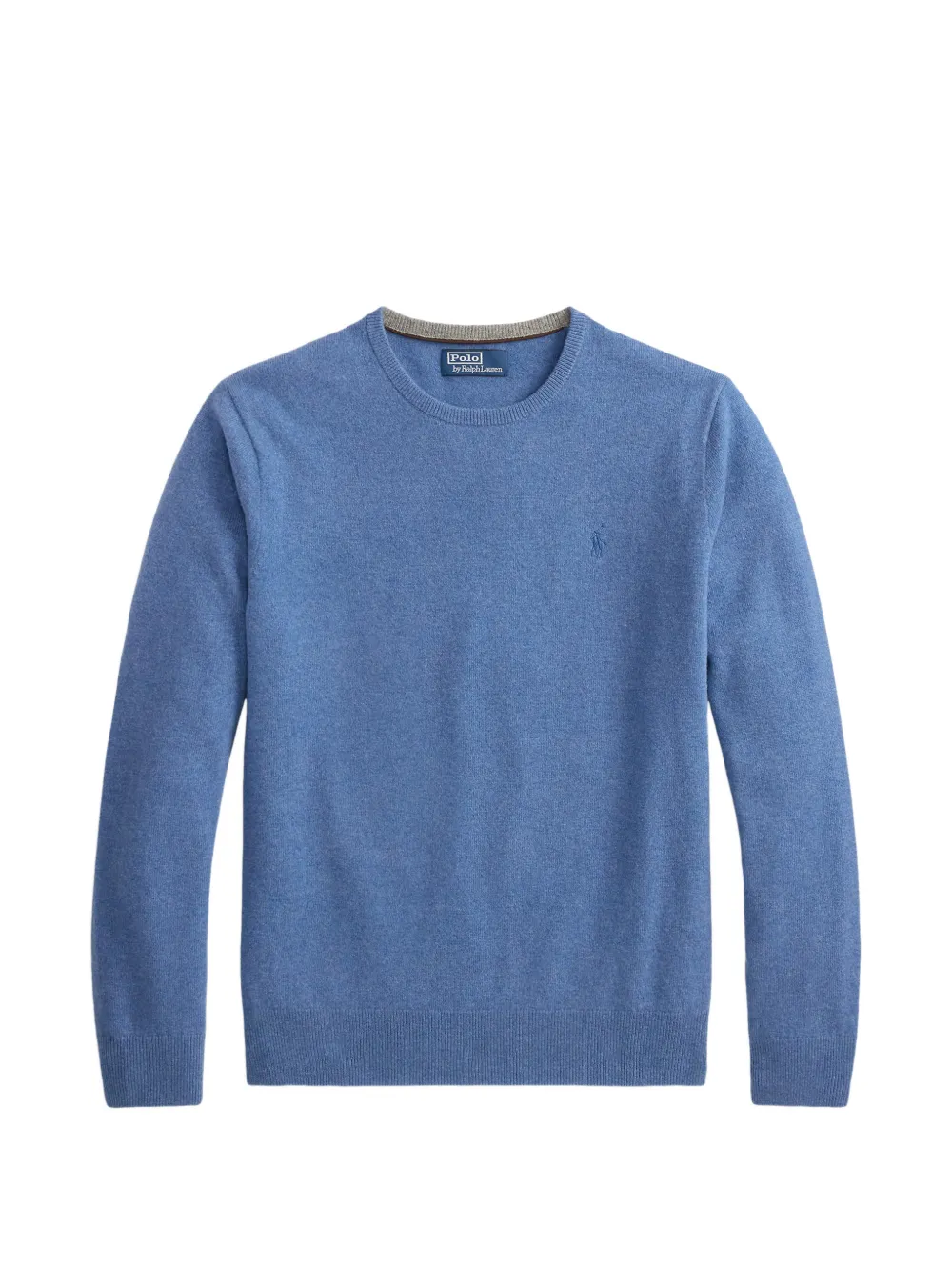 Polo Ralph Lauren Pullover mit V-Ausschnitt und Stickerei - Blau