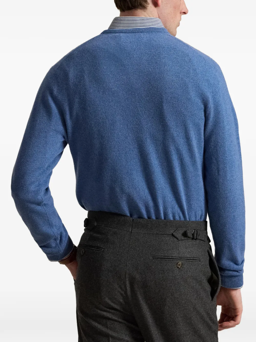 Polo Ralph Lauren Wollen trui met ronde hals Blauw