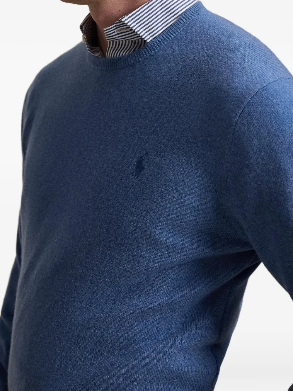 Polo Ralph Lauren Wollen trui met ronde hals Blauw