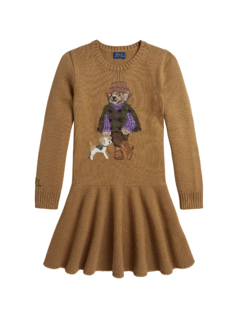 POLO RALPH LAUREN KIDS Polo Bear knitted dress