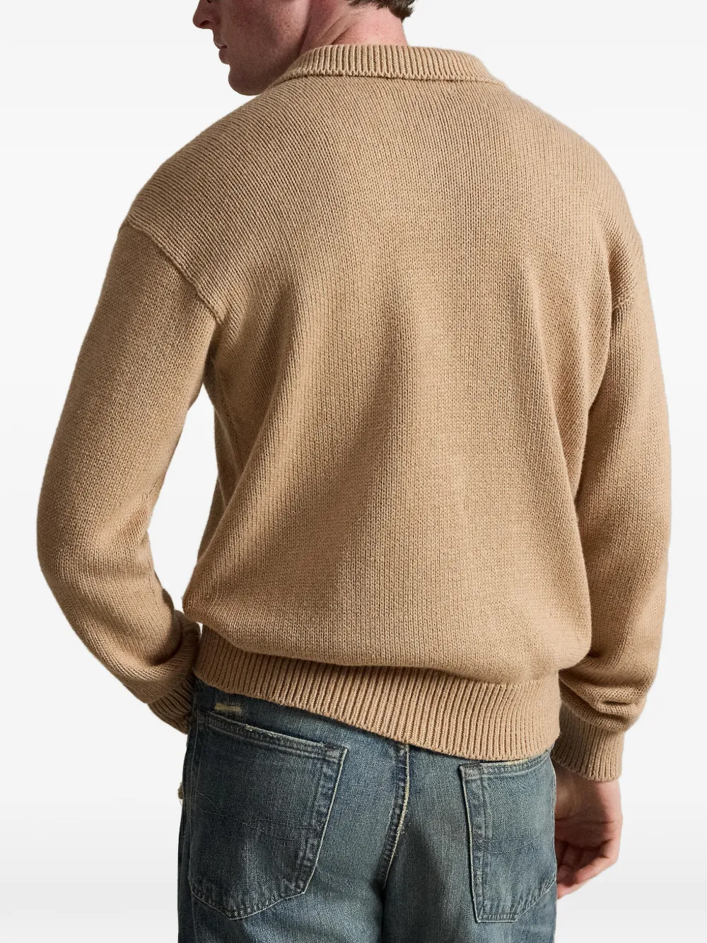 Polo Ralph Lauren Sweater met geborduurd logo Bruin