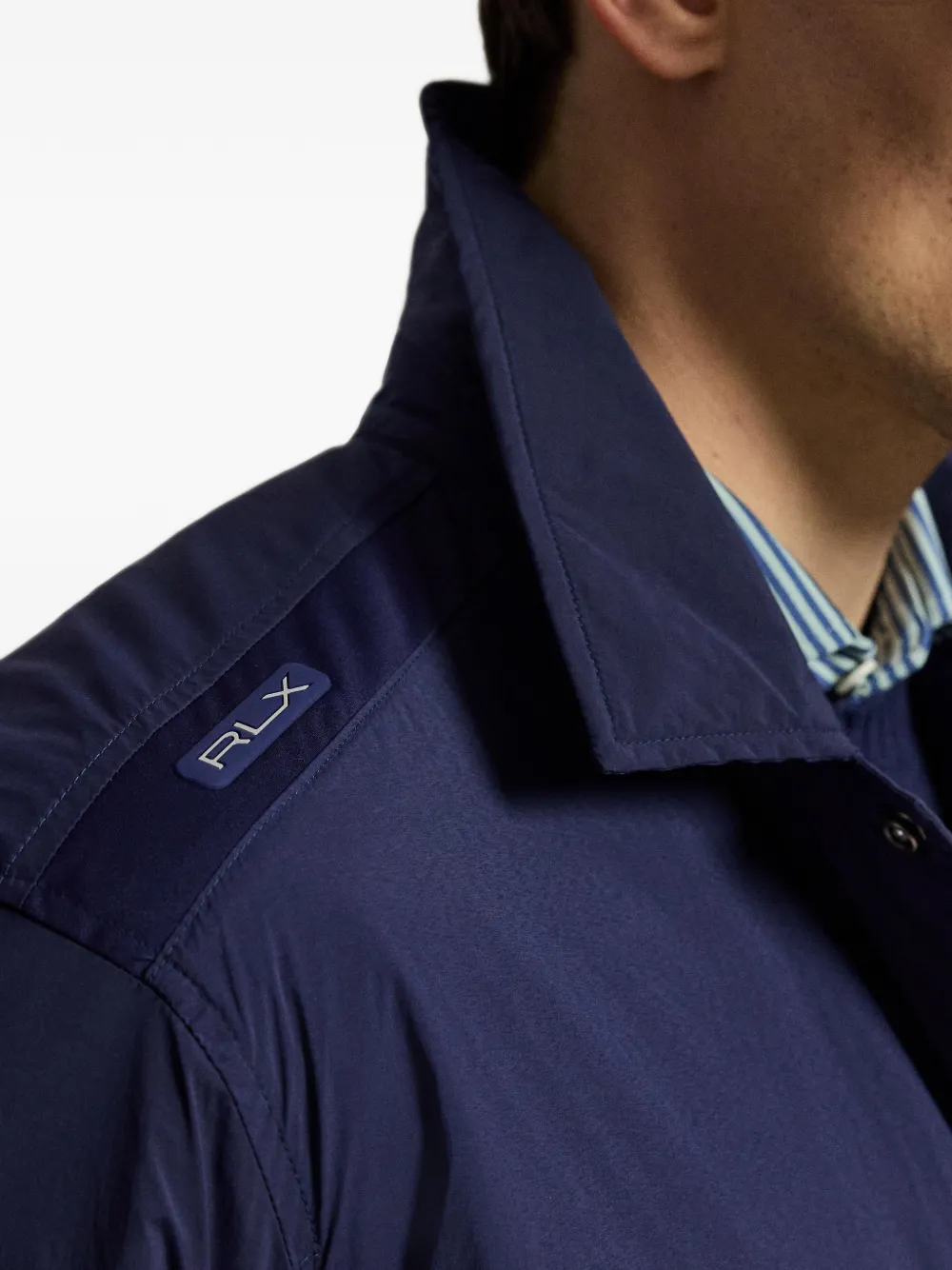 RLX Ralph Lauren crest-print bomber jacket Blauw