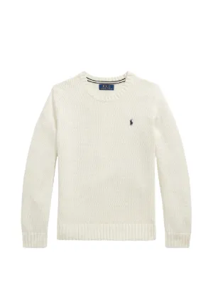 POLO RALPH LAUREN KIDS Suéter De Tricô | Branco | FARFETCH BR