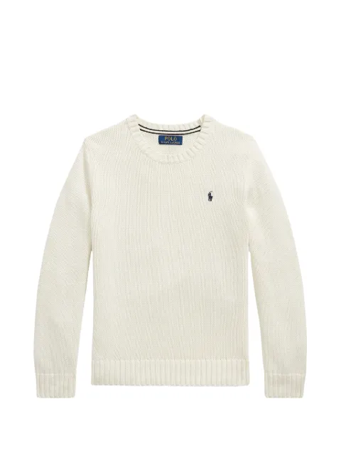 POLO RALPH LAUREN KIDS embroidered logo sweater
