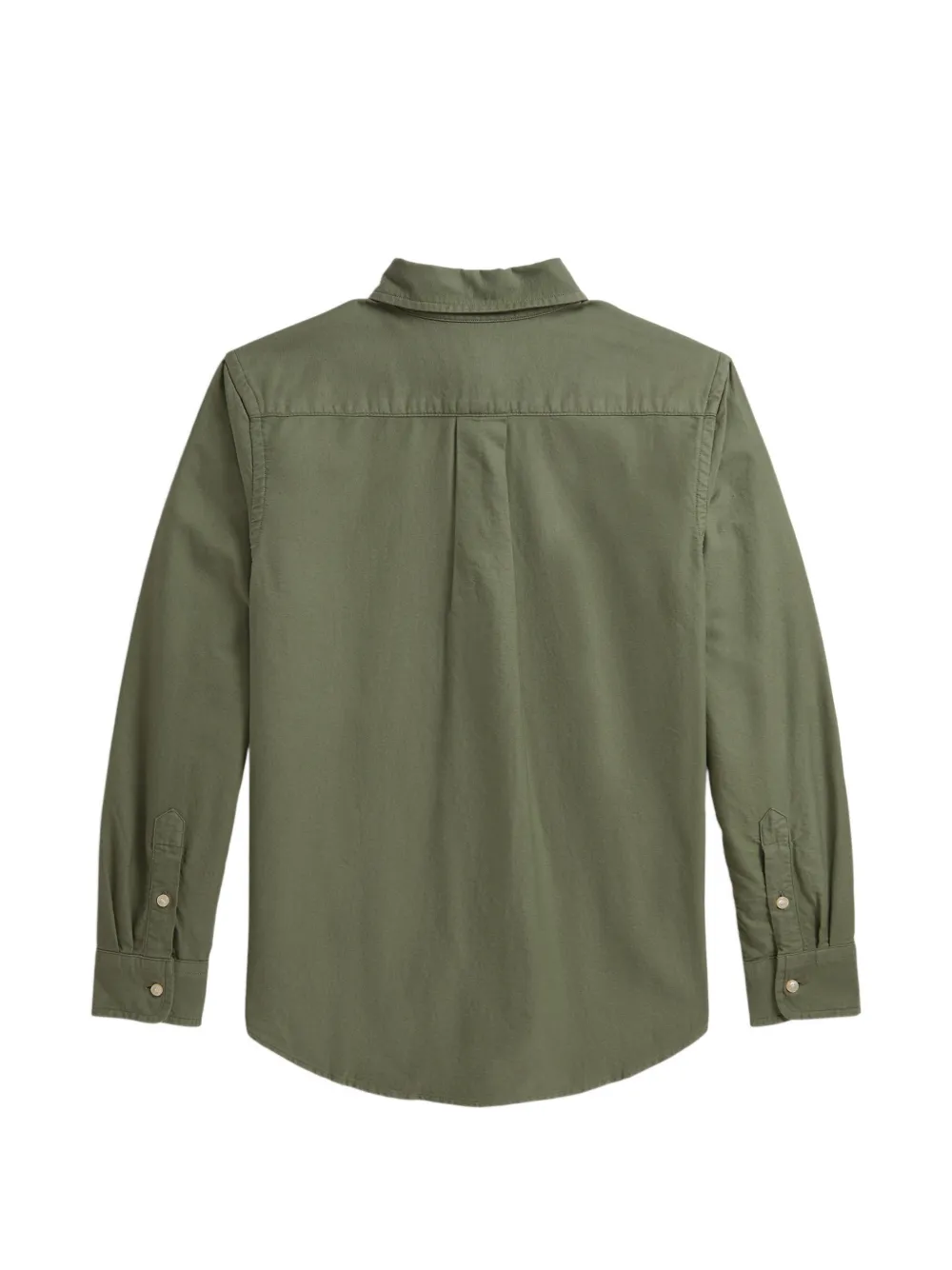 POLO RALPH LAUREN KIDS Katoenen Oxford shirt met borduurwerk Groen
