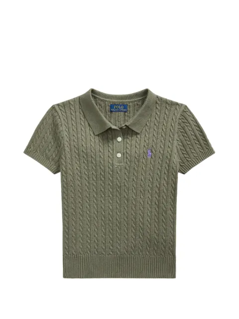 POLO RALPH LAUREN KIDS playera tipo polo tejida Mini-Cable