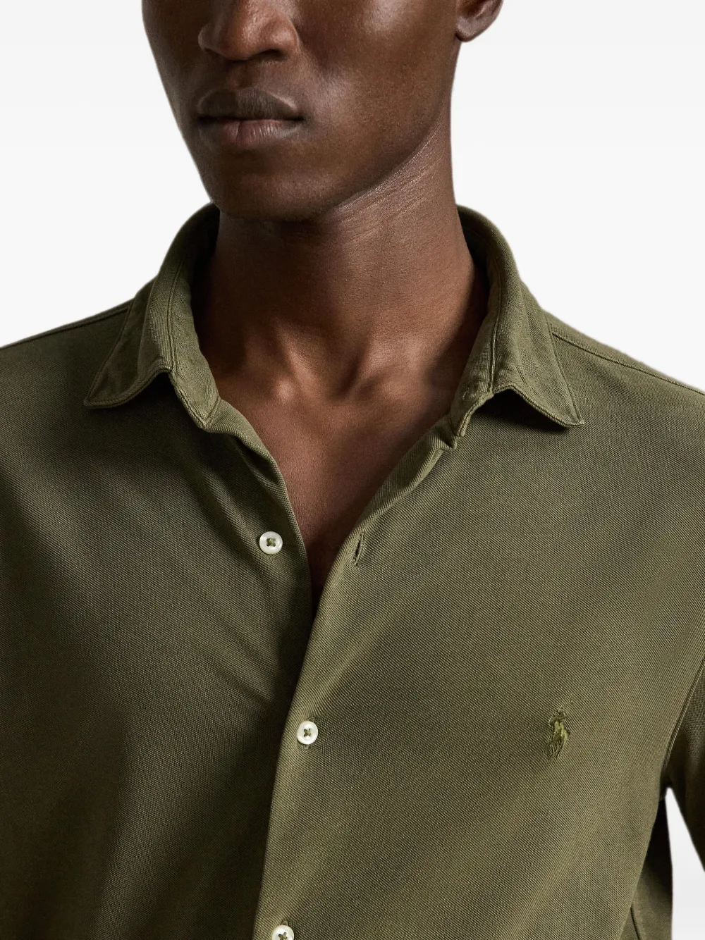 Polo Ralph Lauren Featherweight mesh overhemd Groen