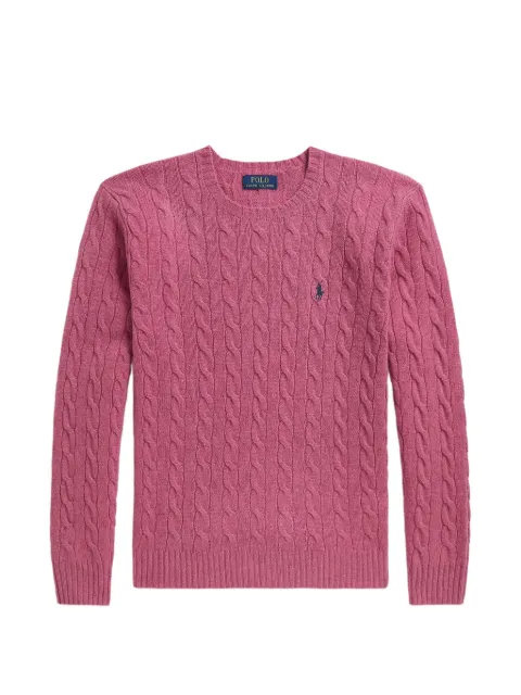 Polo Ralph Lauren cable-knit logo-embroidered sweater