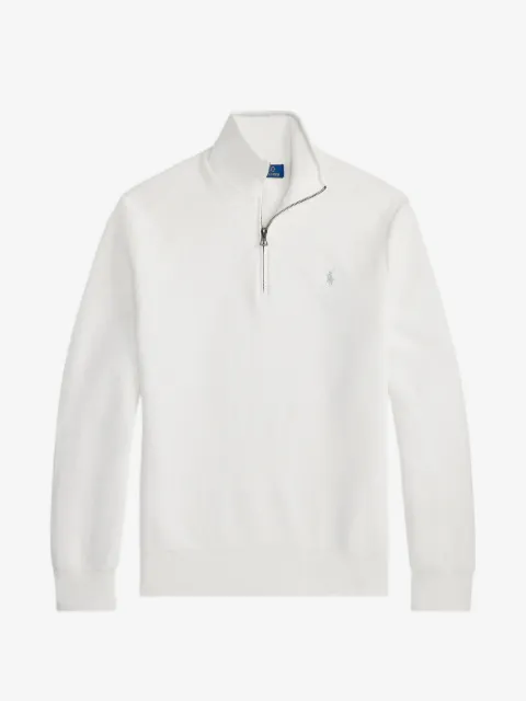 Polo Ralph Lauren suéter tejido de malla con medio cierre