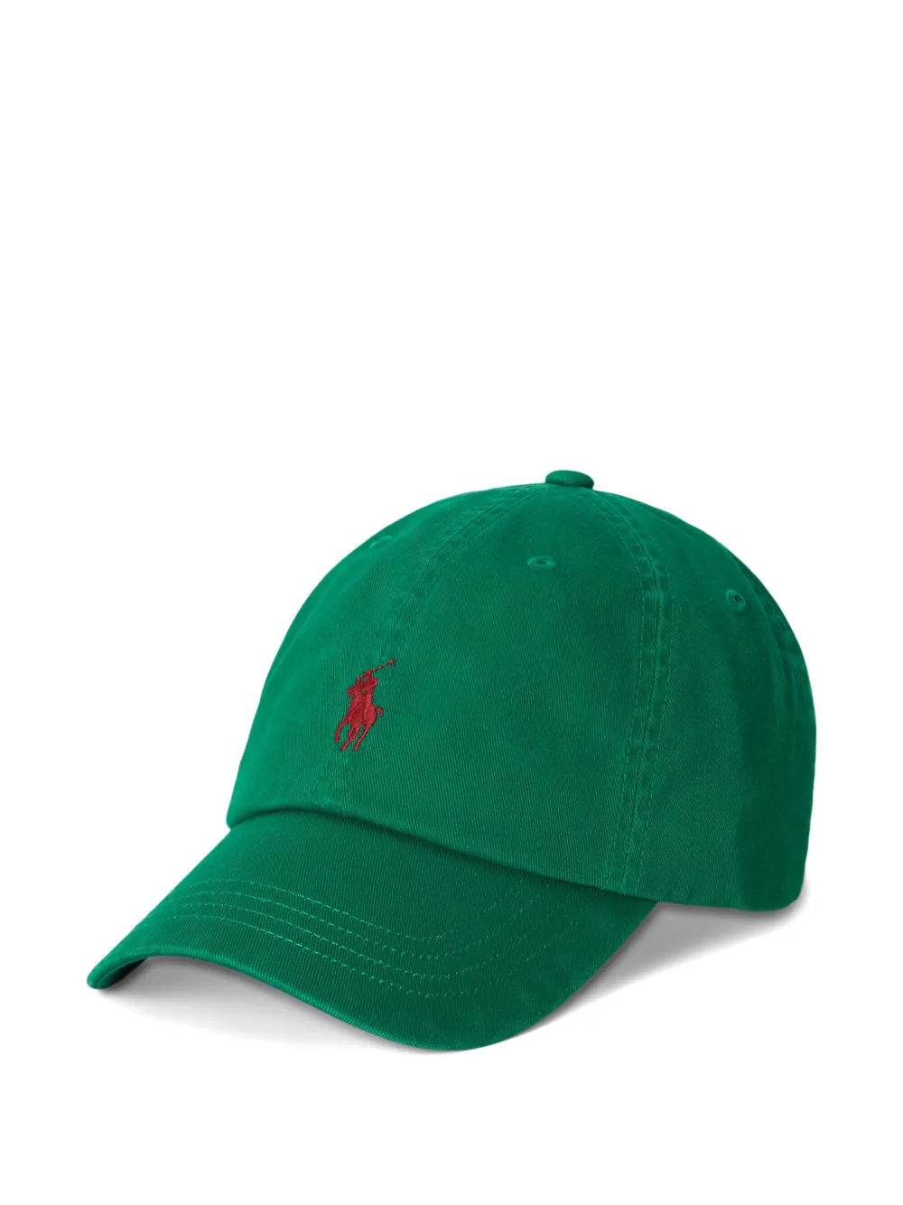 Polo Ralph Lauren Cappello in cotone con ricamo Pony - Verde