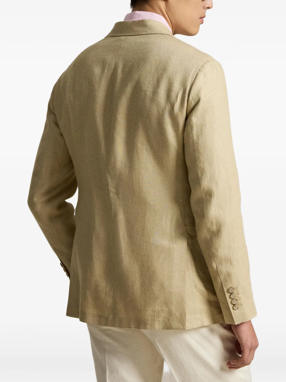 Polo Ralph Lauren Blazer met enkele rij knopen Beige