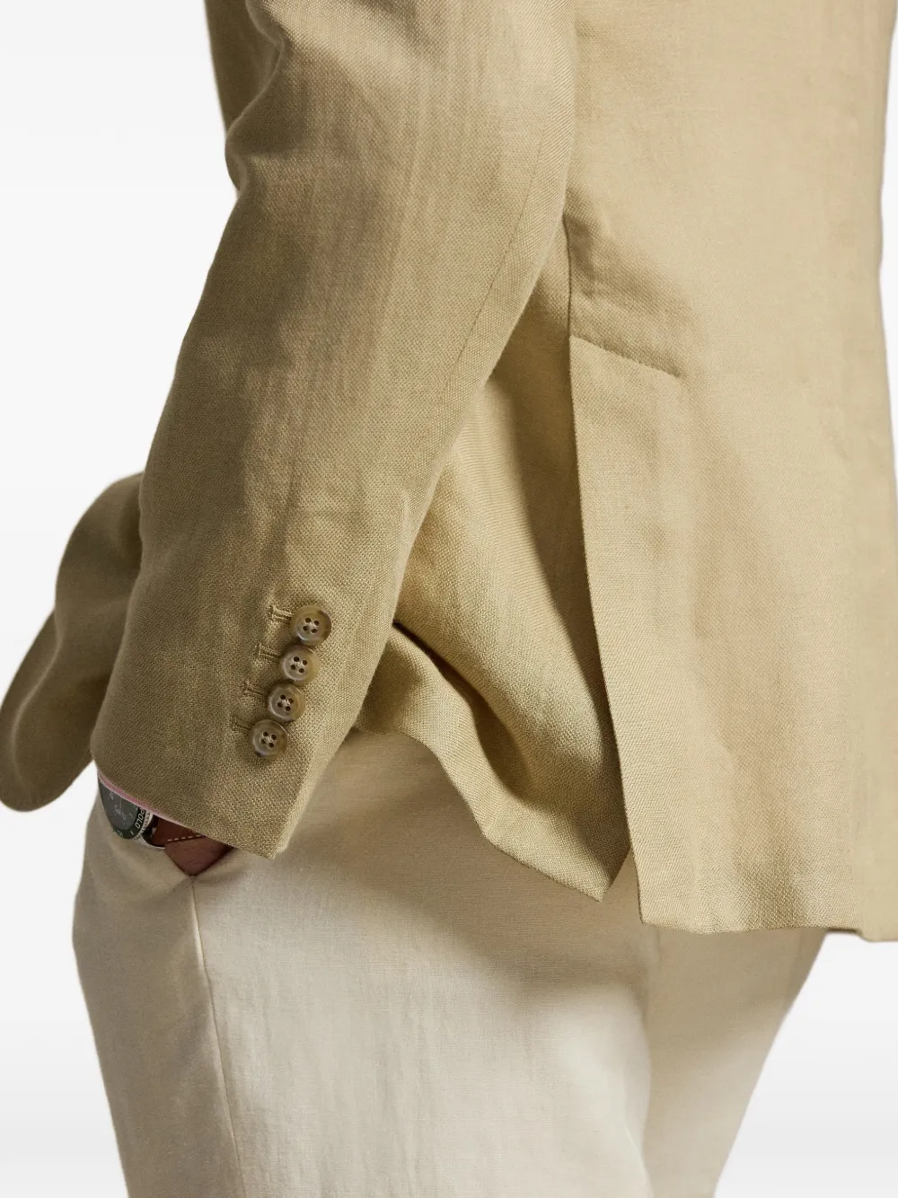 Polo Ralph Lauren Blazer met enkele rij knopen Beige