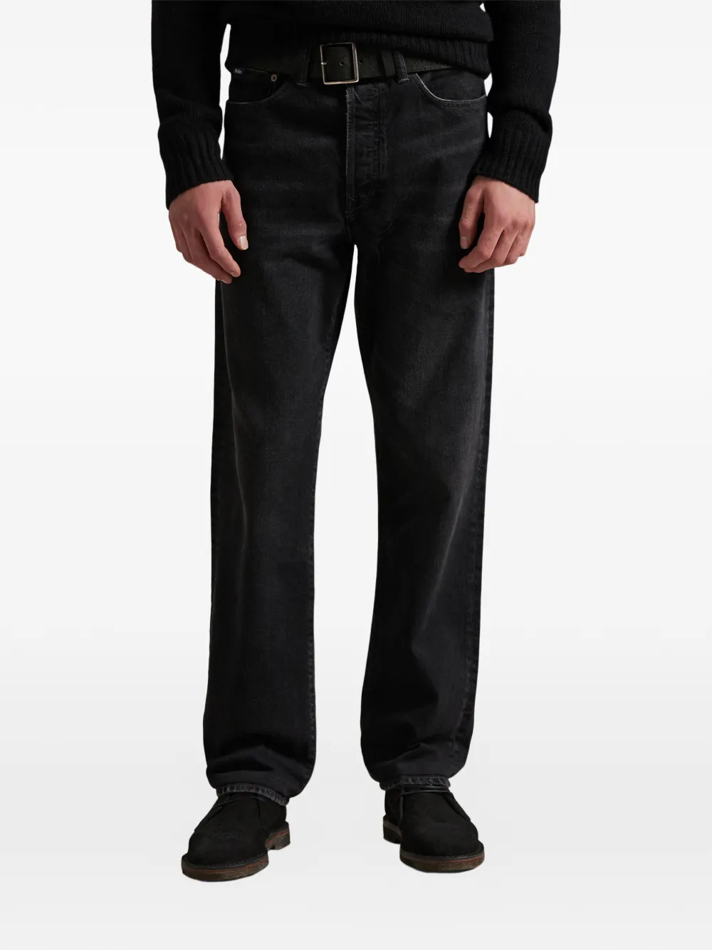 Polo Ralph Lauren Straight jeans met vijf zakken Zwart