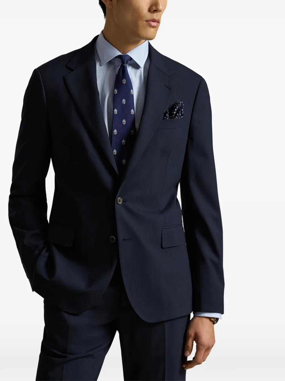 Polo Ralph Lauren Blazer met enkele rij knopen Blauw