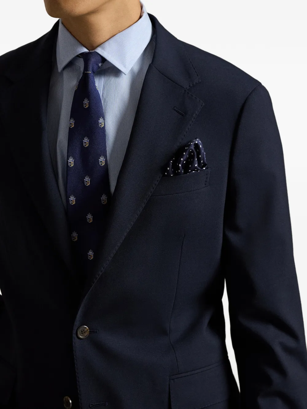Polo Ralph Lauren Blazer met enkele rij knopen Blauw