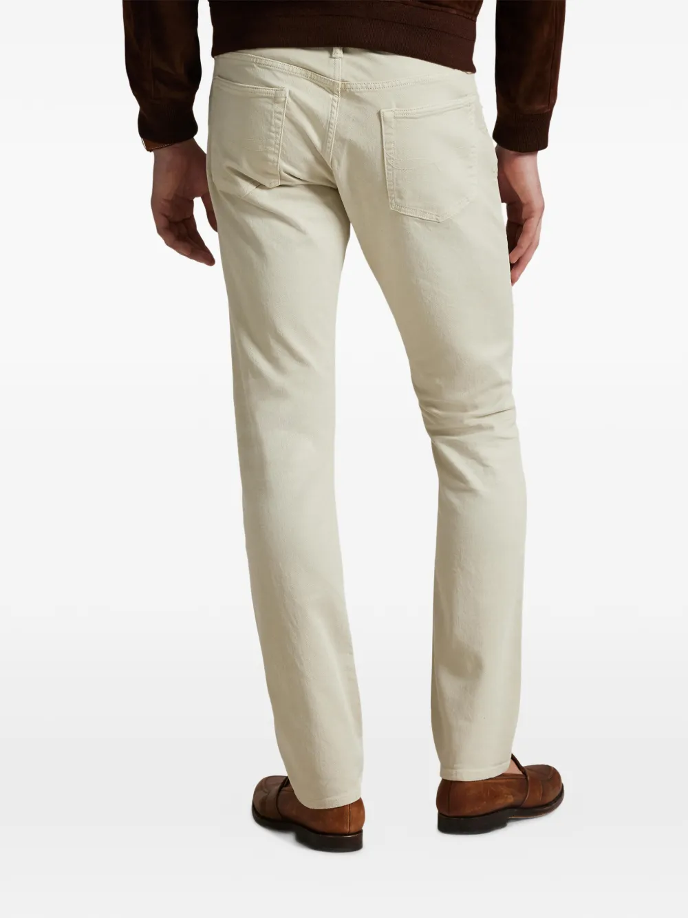 Polo Ralph Lauren Slim-fit stretch jeans met vijf zakken Beige
