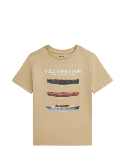POLO RALPH LAUREN KIDS t-shirt en coton à imprimé graphique