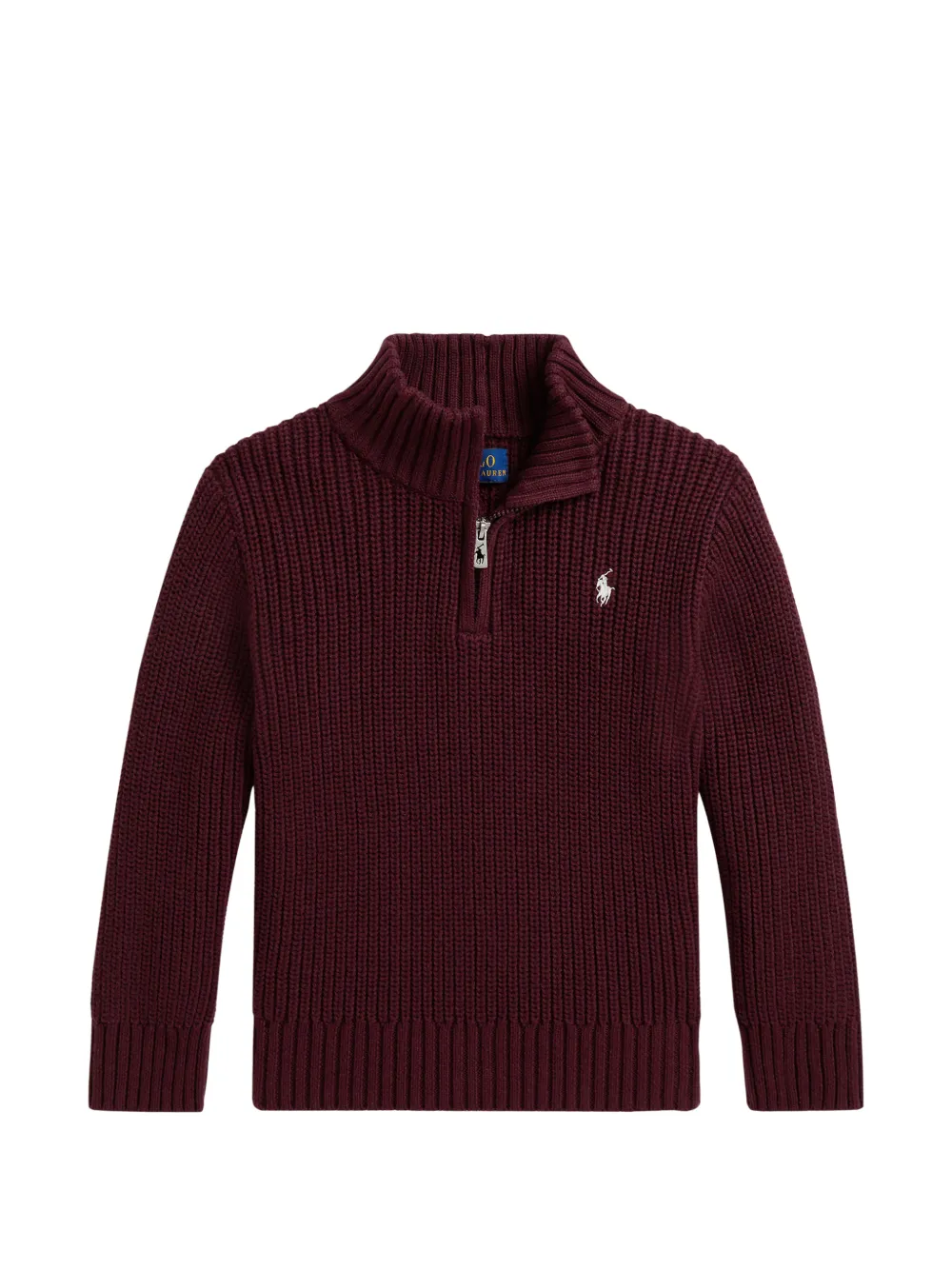 POLO RALPH LAUREN KIDS Maglione con mezza zip - Rosso
