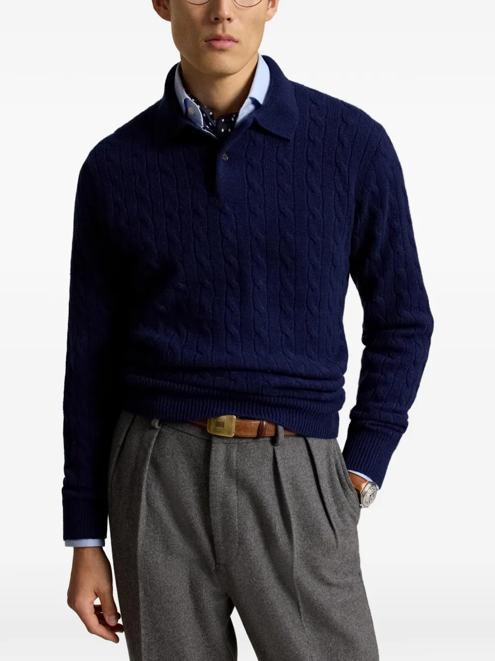Polo Ralph Lauren Kabelgebreide trui Blauw