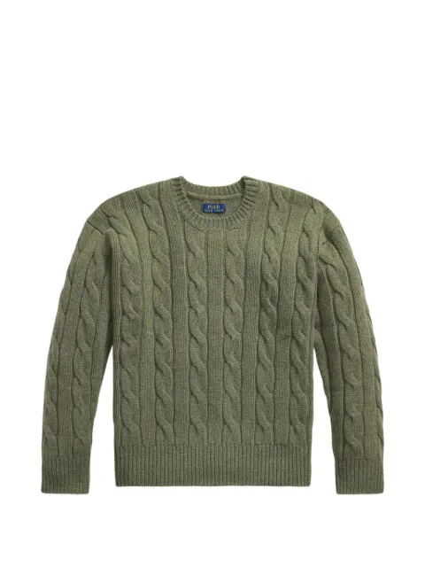 Polo Ralph Lauren relaxed-fit cable-wool-blend jumper