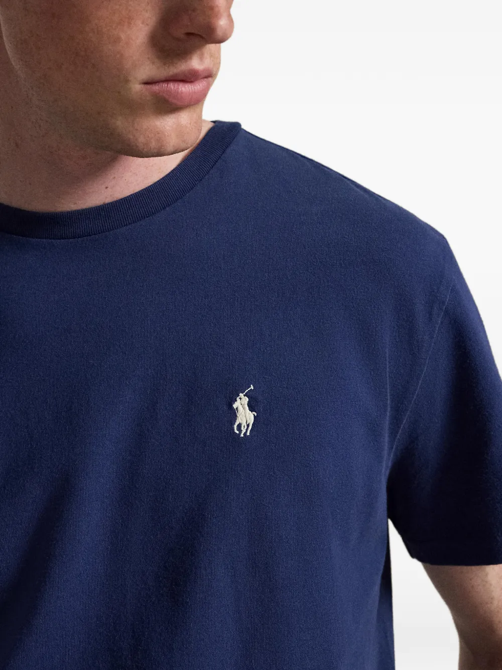 Polo Ralph Lauren Pony Embroidered Jersey T-shirt | Blue | FARFETCH