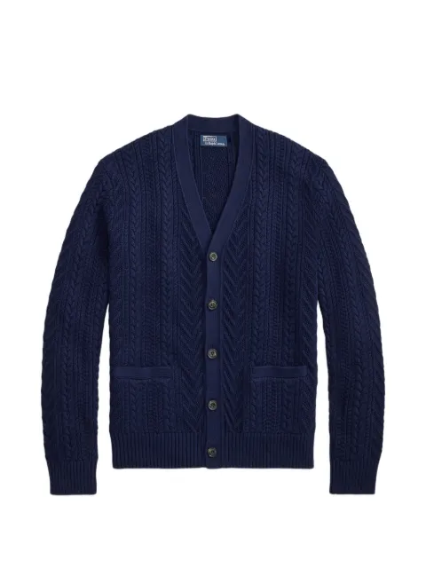 Polo Ralph Lauren Aran-knit cotton cardigan