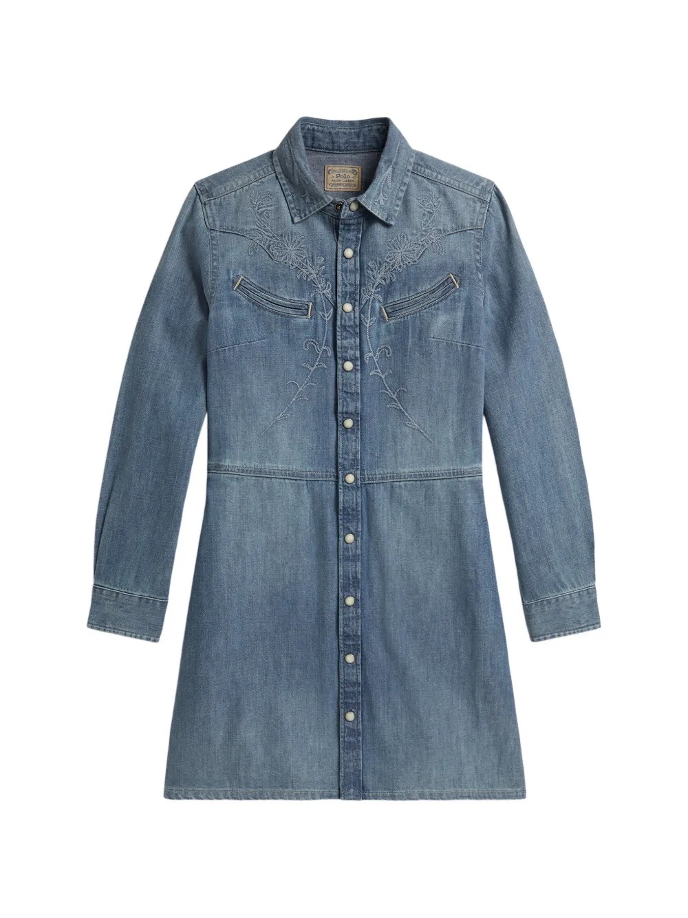 POLO RALPH LAUREN KIDS Abito con ricamo - Blu