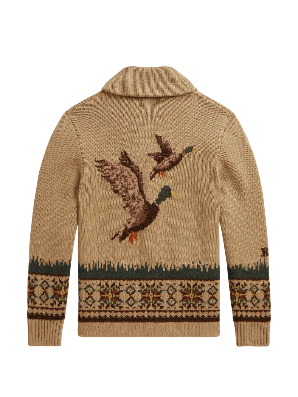 POLO RALPH LAUREN KIDS Vest met sjaalkraag Bruin